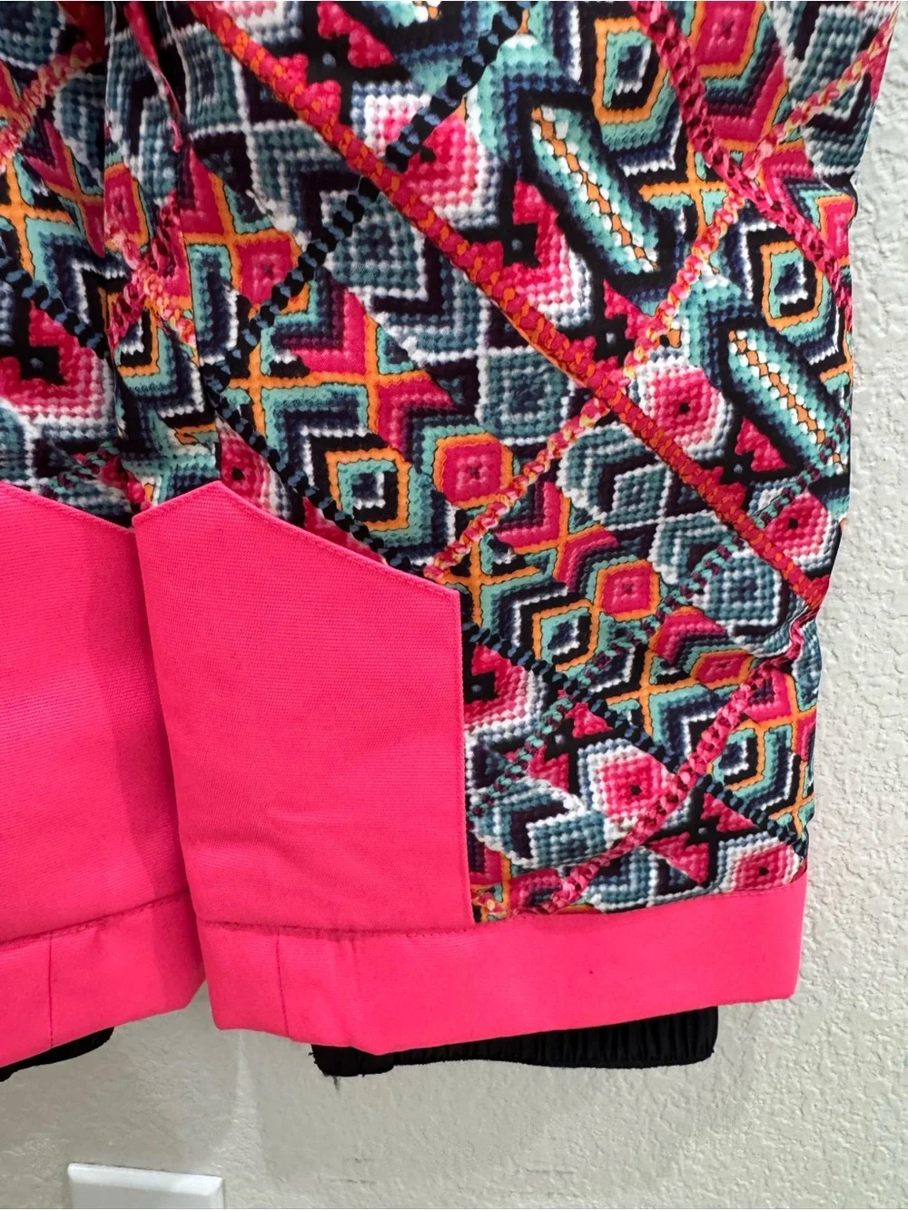 Spyder Girls Ski Bib Snow Pants Pink Fleece Insulated Winter Size 7 Snowboard